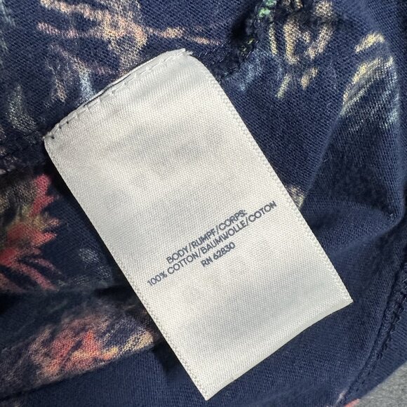 Lands End Dress Womens Small 6-8 Floral Short Sleeve Ruffle Pocket Summer Casual - Picture 7 of 9